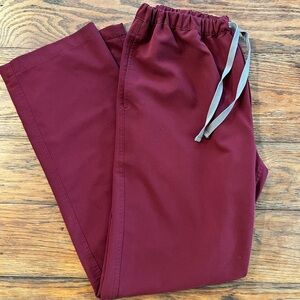 Figs Men's Pisco Scrub Pants — Burgundy